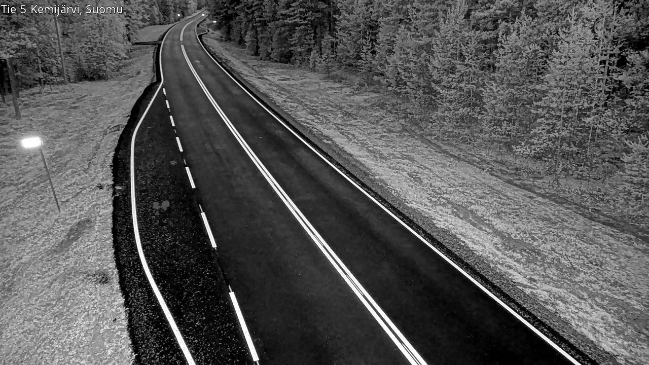 Weather Camera Image Road 5 Kemijärvi, Suomu, Kemijärvi, Lappi
