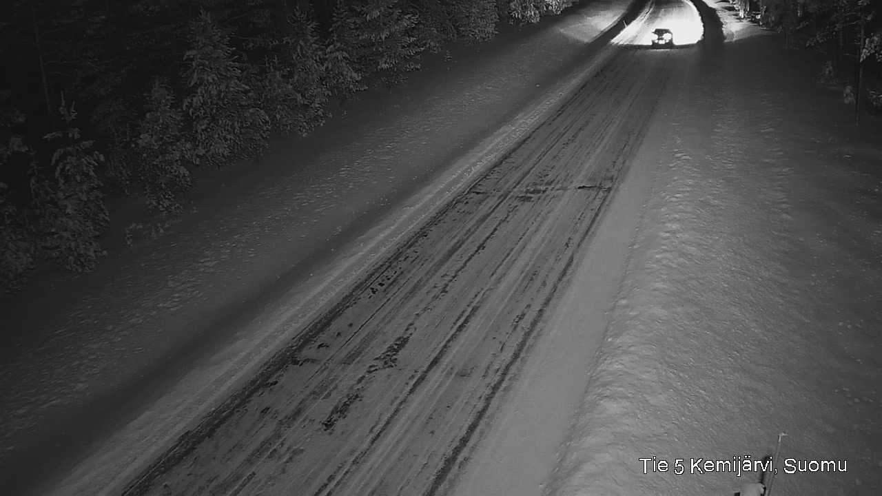 Weather Camera Image Road 5 Kemijärvi, Suomu, Kemijärvi, Lappi