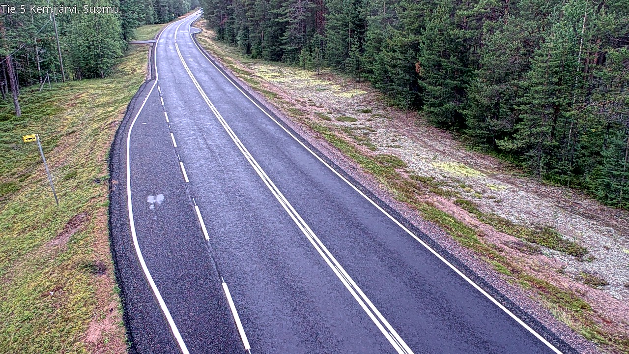 Weather Camera Image Road 5 Kemijärvi, Suomu, Kemijärvi, Lappi