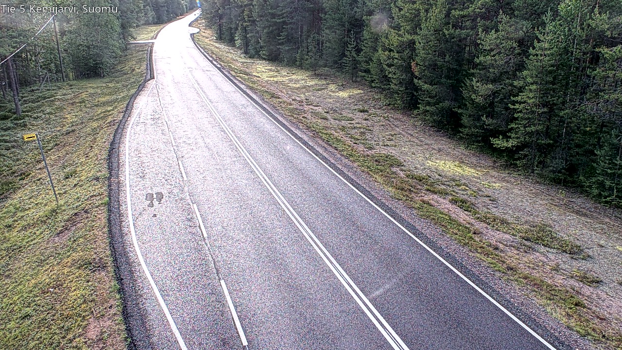 Weather Camera Image Road 5 Kemijärvi, Suomu, Kemijärvi, Lappi