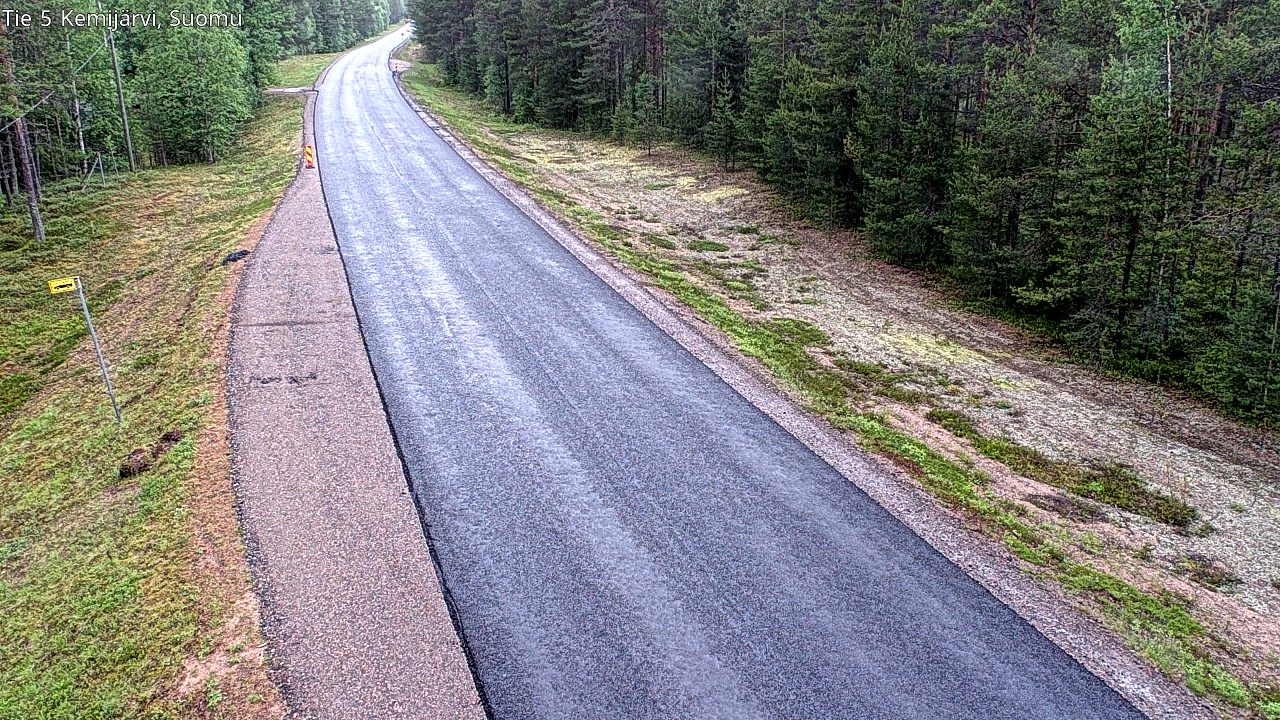 Weather Camera Image Road 5 Kemijärvi, Suomu, Kemijärvi, Lappi