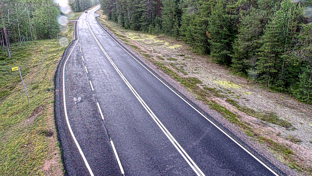 Weather Camera Image Road 5 Kemijärvi, Suomu, Kemijärvi, Lappi
