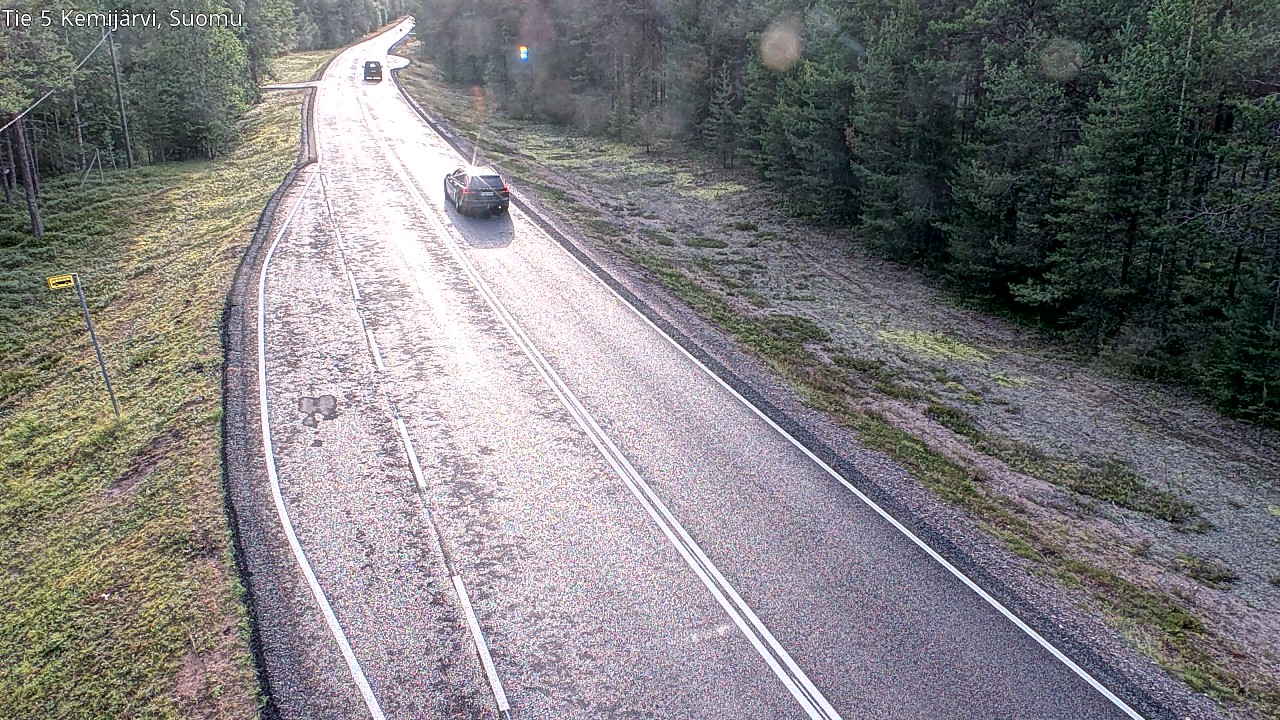 Weather Camera Image Road 5 Kemijärvi, Suomu, Kemijärvi, Lappi