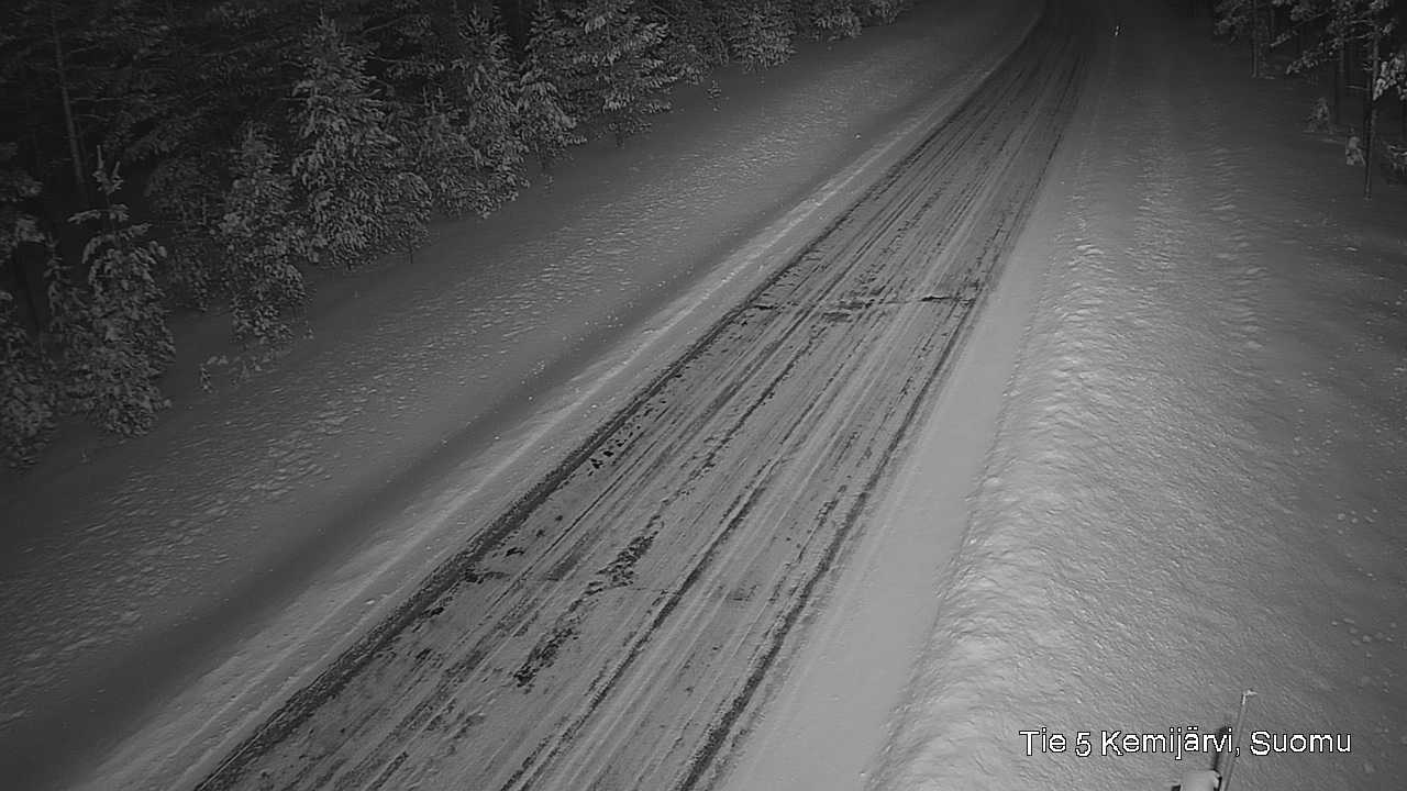 Weather Camera Image Road 5 Kemijärvi, Suomu, Kemijärvi, Lappi