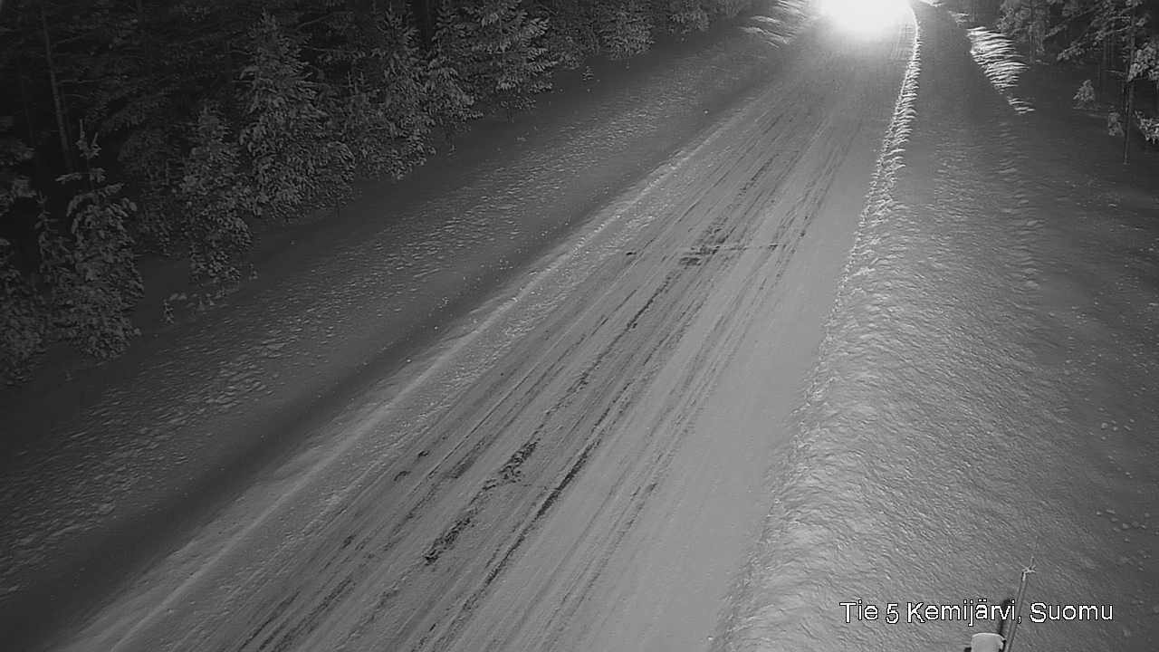 Weather Camera Image Väg 5 Kemi träsk, Suomu, Kemijärvi, Lappi