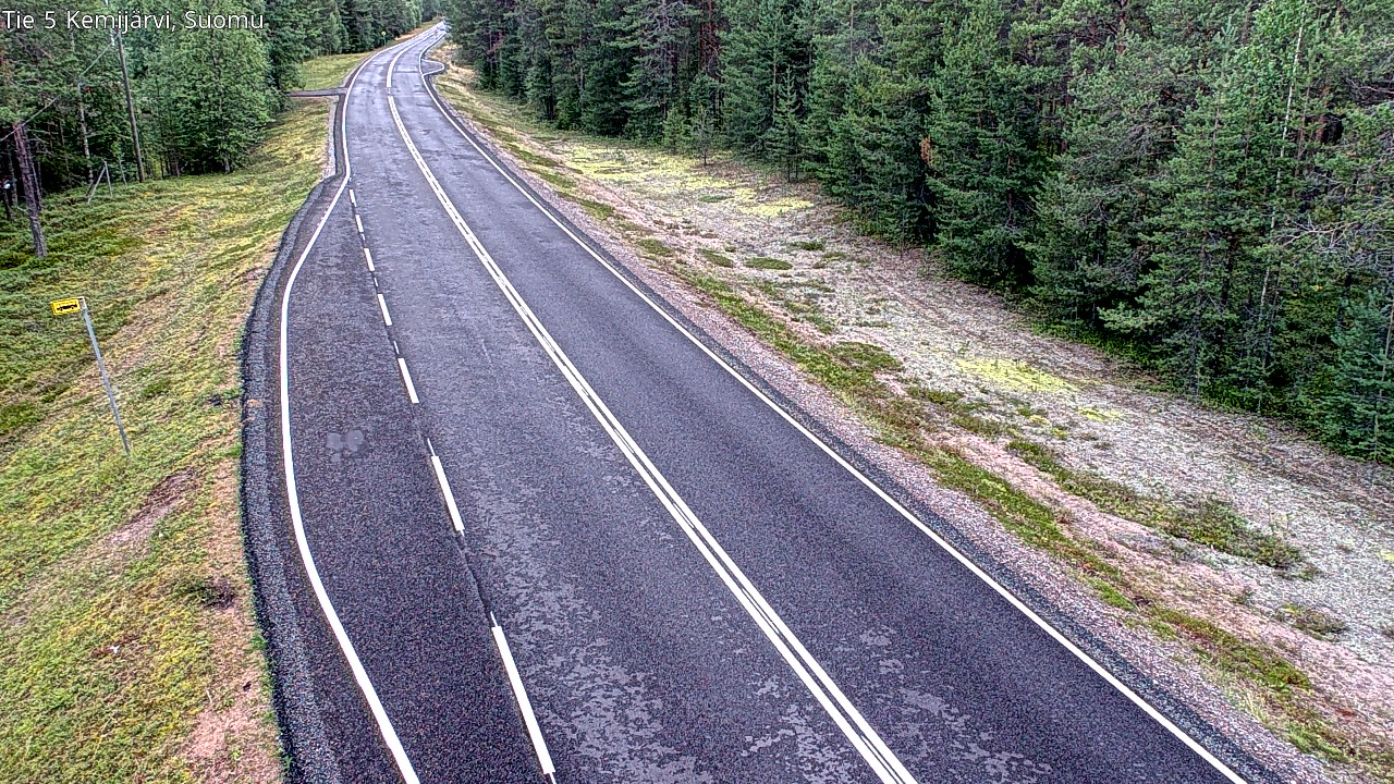 Weather Camera Image Road 5 Kemijärvi, Suomu, Kemijärvi, Lappi
