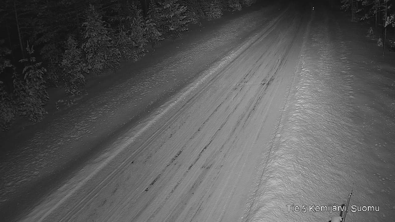 Weather Camera Image Väg 5 Kemi träsk, Suomu, Kemijärvi, Lappi