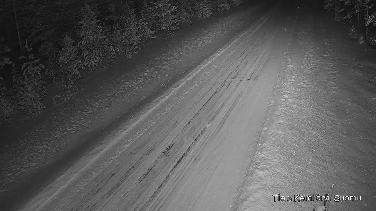 Weather Camera Image Väg 5 Kemi träsk, Suomu, Kemijärvi, Lappi