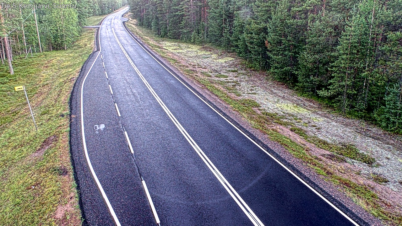 Weather Camera Image Road 5 Kemijärvi, Suomu, Kemijärvi, Lappi