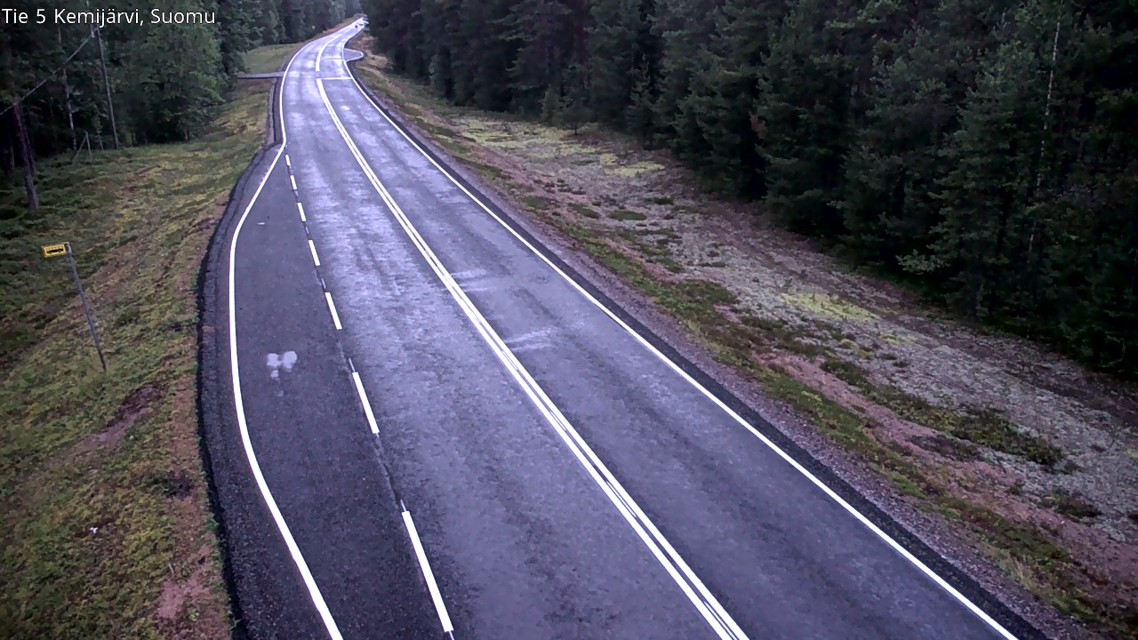 Weather Camera Image Road 5 Kemijärvi, Suomu, Kemijärvi, Lappi