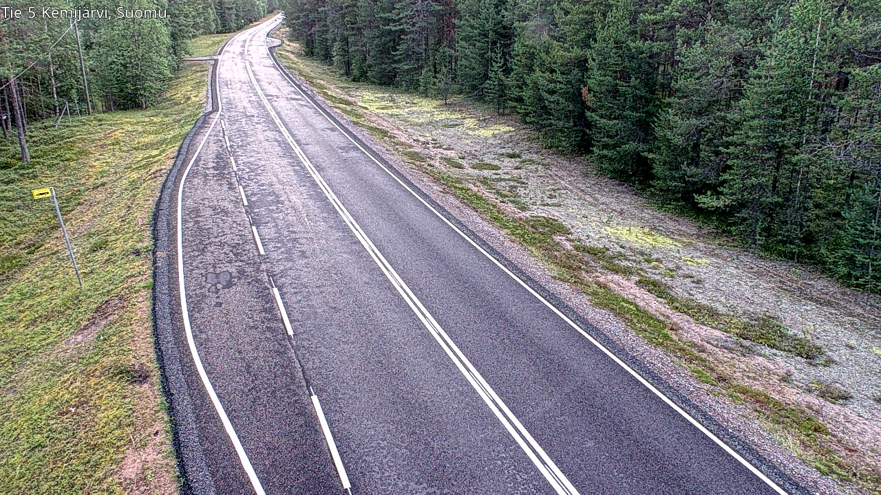 Weather Camera Image Road 5 Kemijärvi, Suomu, Kemijärvi, Lappi