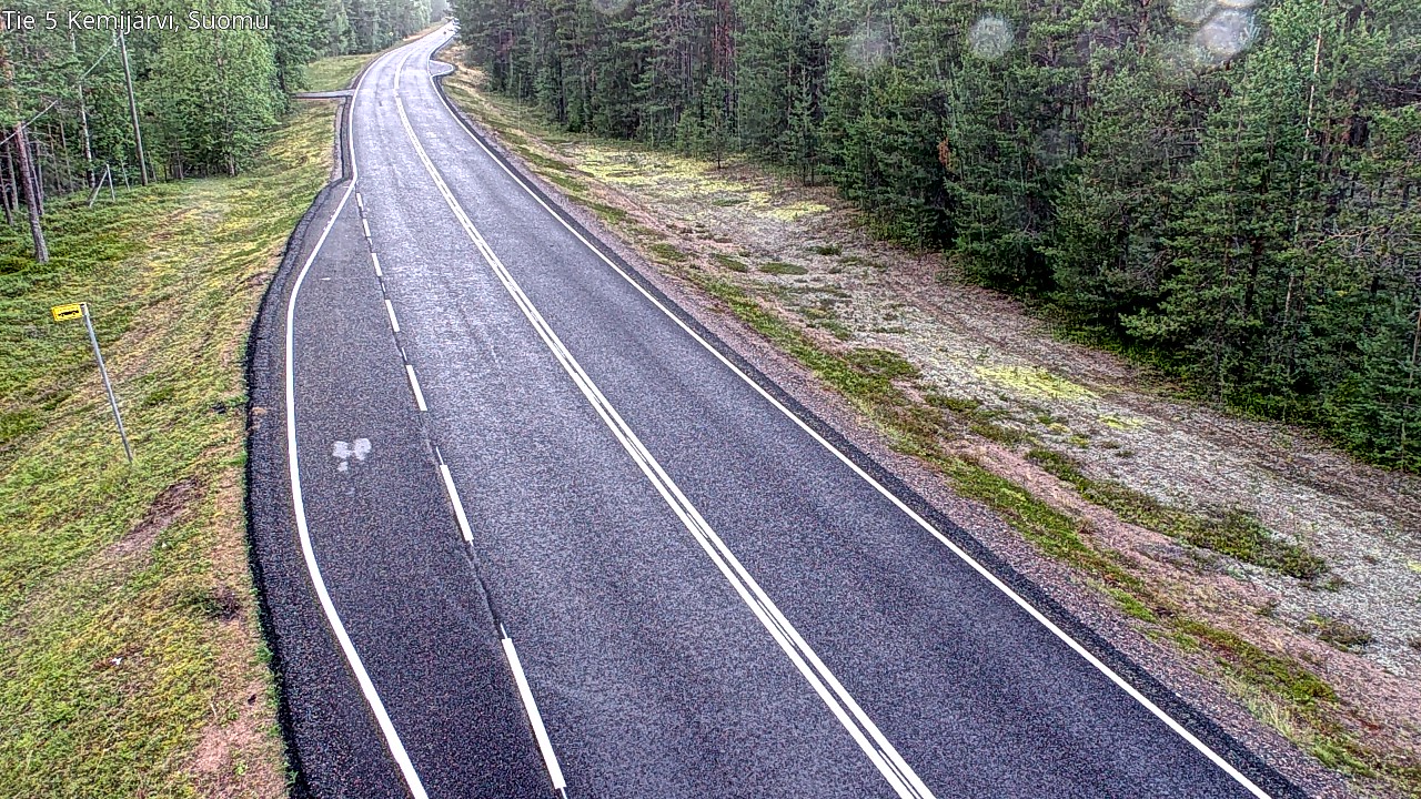 Weather Camera Image Road 5 Kemijärvi, Suomu, Kemijärvi, Lappi