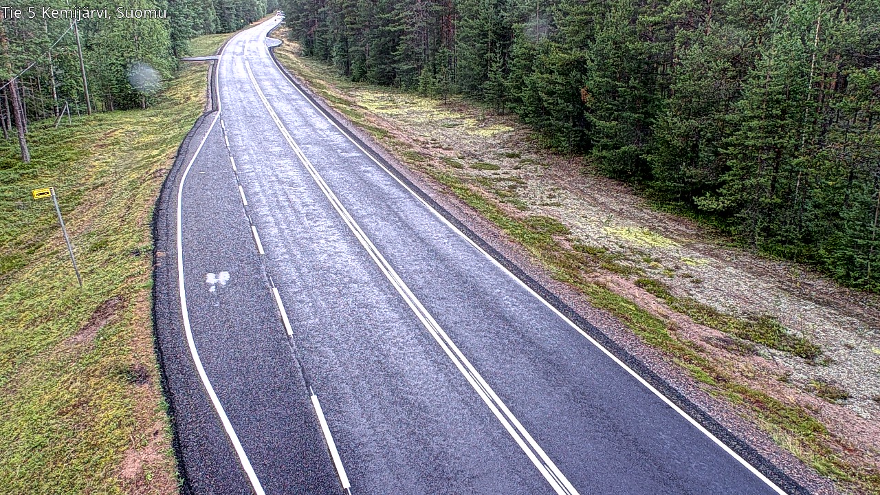 Weather Camera Image Road 5 Kemijärvi, Suomu, Kemijärvi, Lappi