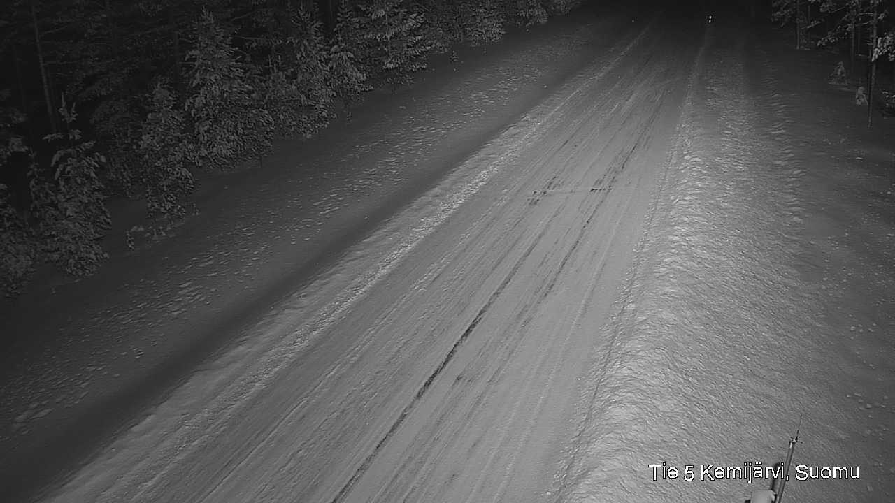 Weather Camera Image Väg 5 Kemi träsk, Suomu, Kemijärvi, Lappi