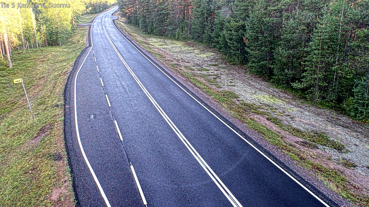 Weather Camera Image Road 5 Kemijärvi, Suomu, Kemijärvi, Lappi