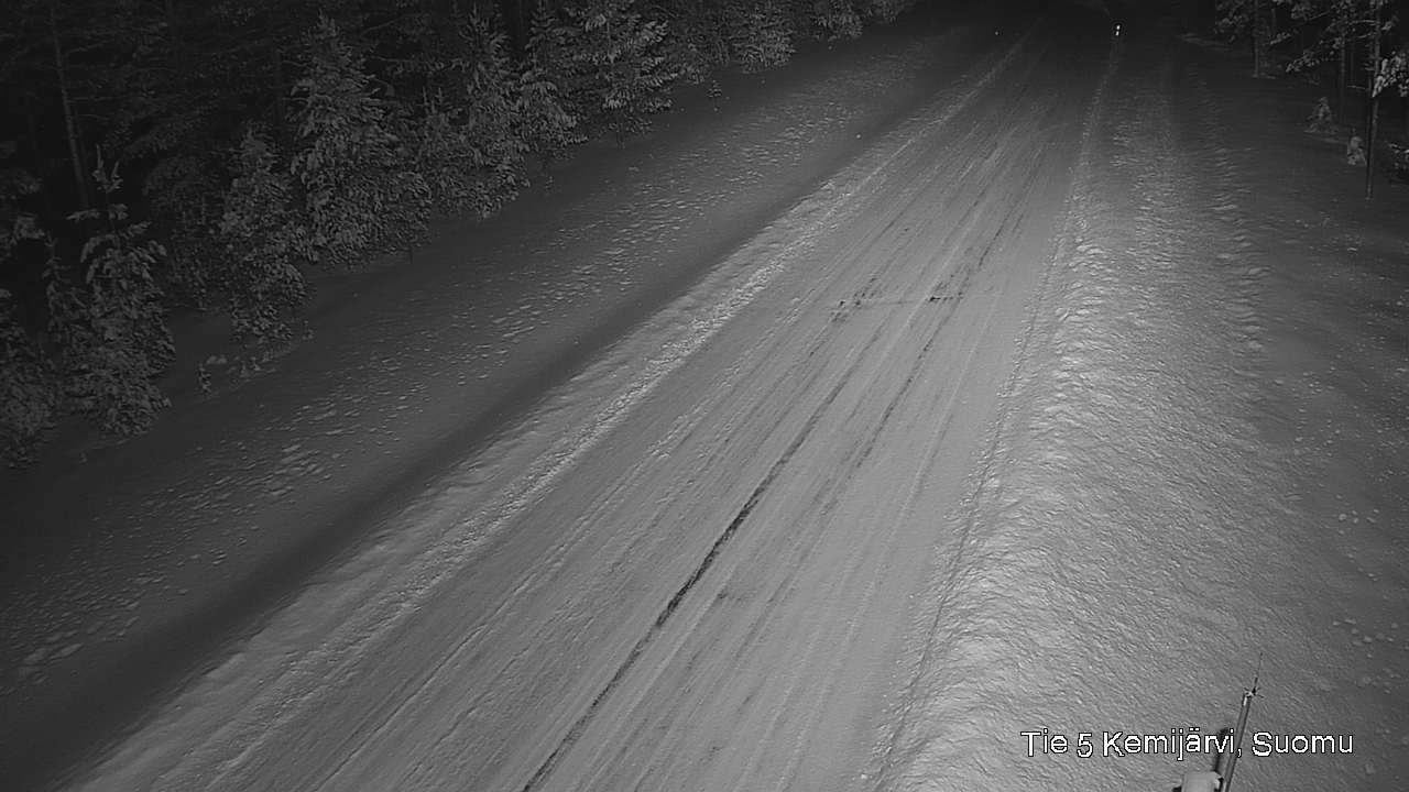 Weather Camera Image Väg 5 Kemi träsk, Suomu, Kemijärvi, Lappi