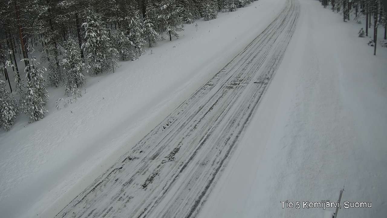 Weather Camera Image Väg 5 Kemi träsk, Suomu, Kemijärvi, Lappi
