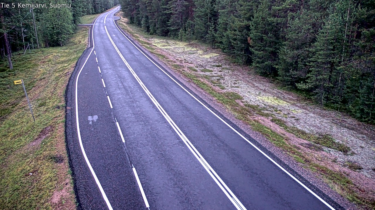 Weather Camera Image Road 5 Kemijärvi, Suomu, Kemijärvi, Lappi