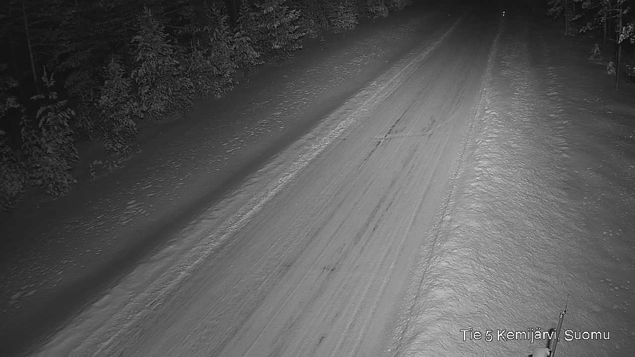 Weather Camera Image Väg 5 Kemi träsk, Suomu, Kemijärvi, Lappi