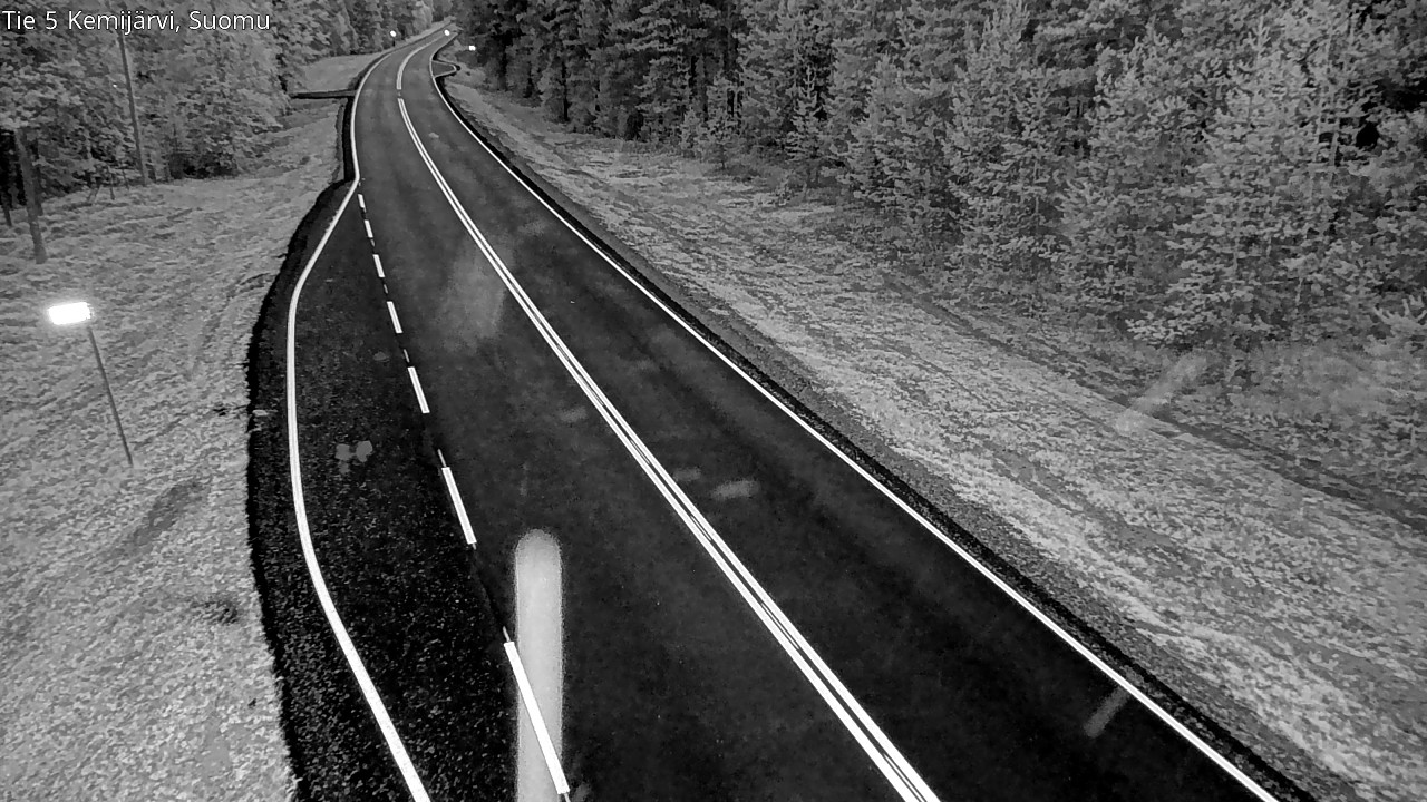 Weather Camera Image Road 5 Kemijärvi, Suomu, Kemijärvi, Lappi
