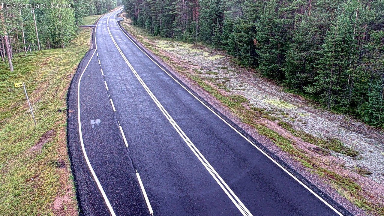 Weather Camera Image Road 5 Kemijärvi, Suomu, Kemijärvi, Lappi