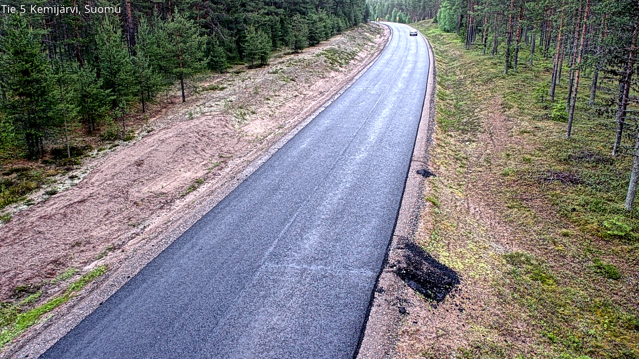 Weather Camera Image Road 5 Kemijärvi, Suomu, Kemijärvi, Lappi