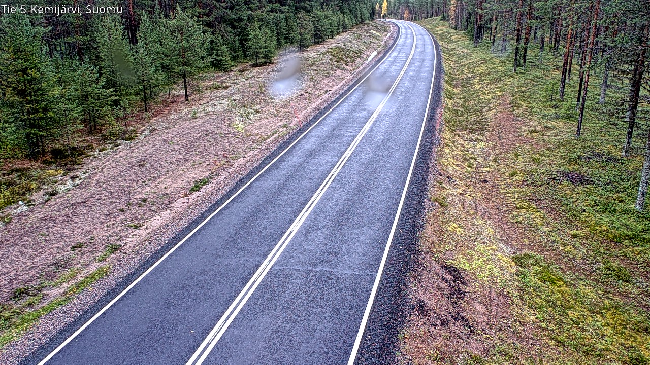 Weather Camera Image Väg 5 Kemi träsk, Suomu, Kemijärvi, Lappi