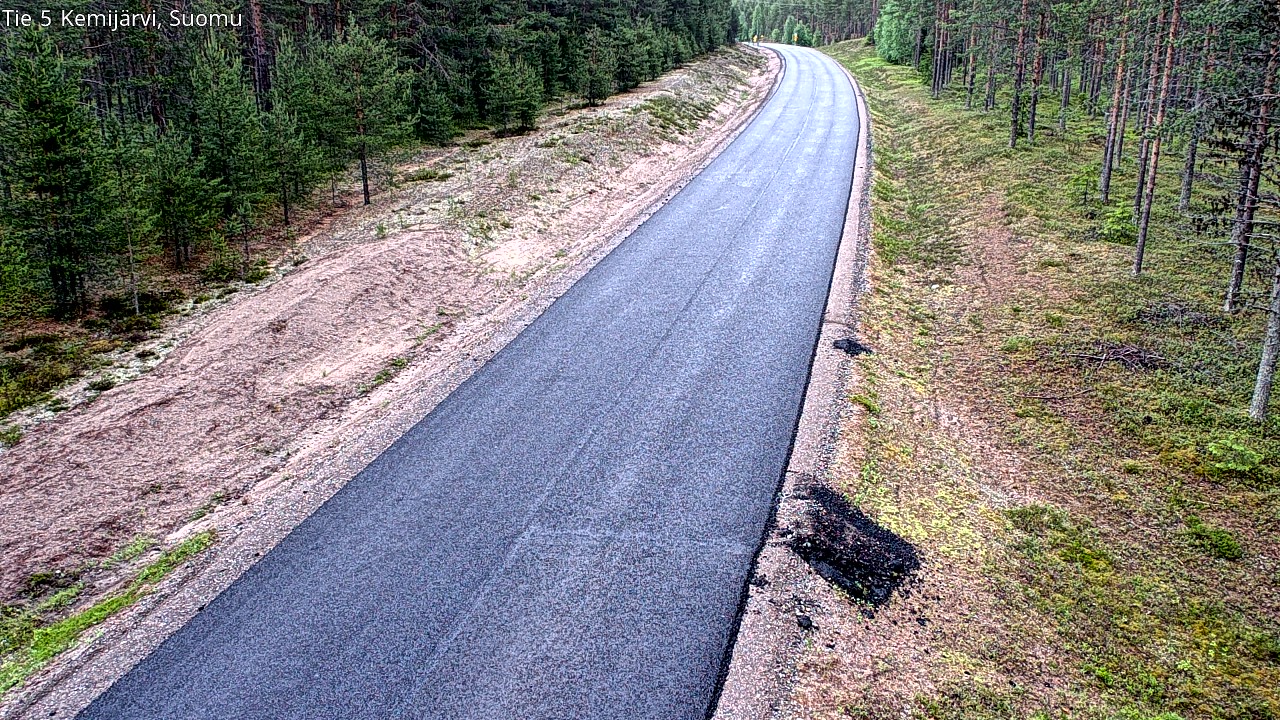 Weather Camera Image Väg 5 Kemi träsk, Suomu, Kemijärvi, Lappi