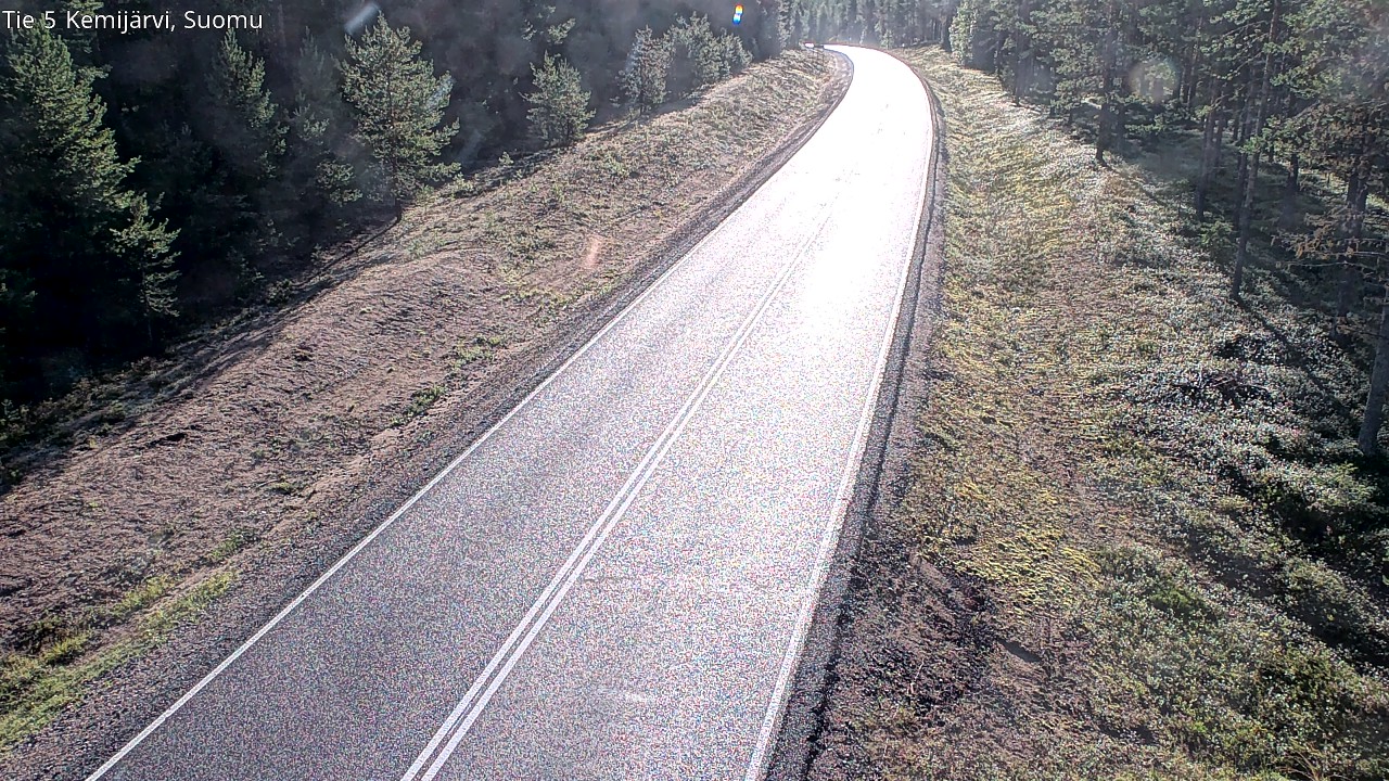 Weather Camera Image Road 5 Kemijärvi, Suomu, Kemijärvi, Lappi