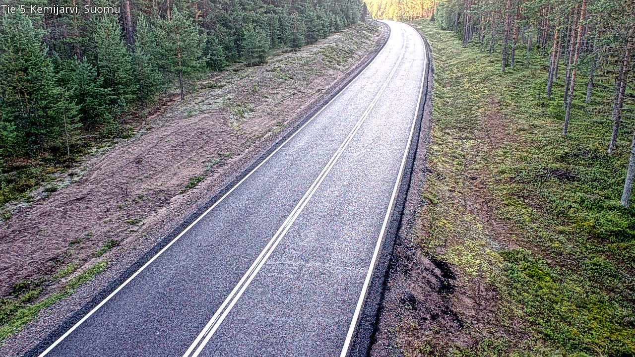 Weather Camera Image Road 5 Kemijärvi, Suomu, Kemijärvi, Lappi