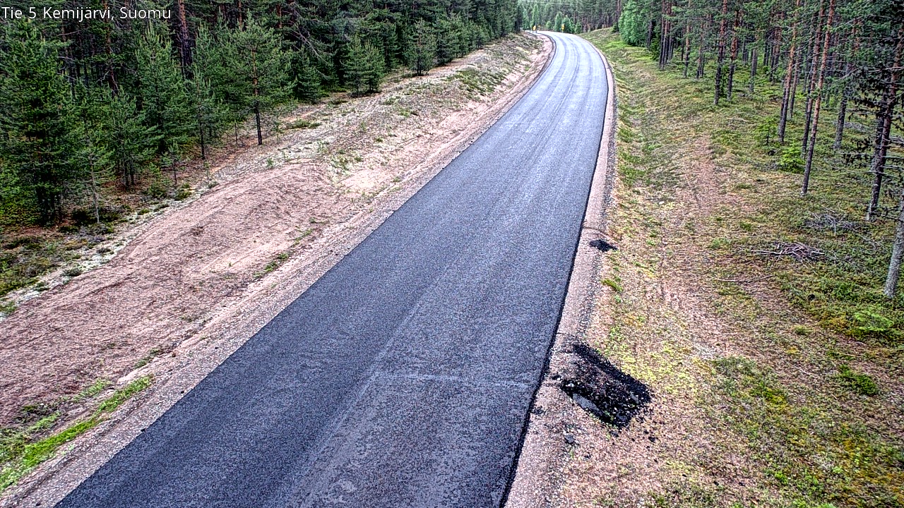 Weather Camera Image Road 5 Kemijärvi, Suomu, Kemijärvi, Lappi
