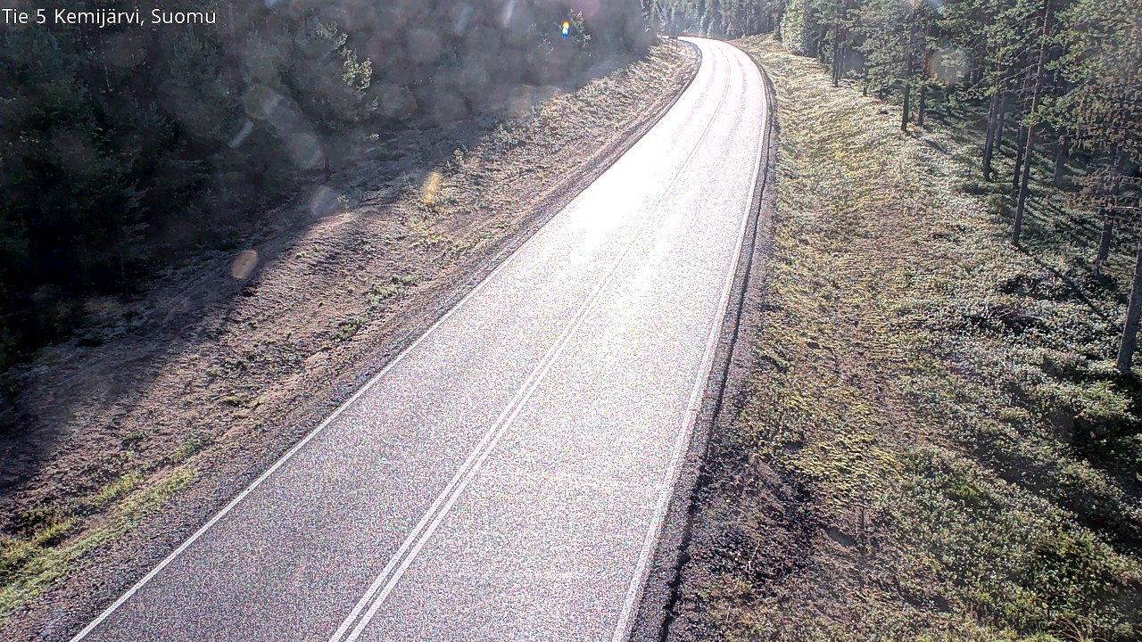 Weather Camera Image Road 5 Kemijärvi, Suomu, Kemijärvi, Lappi