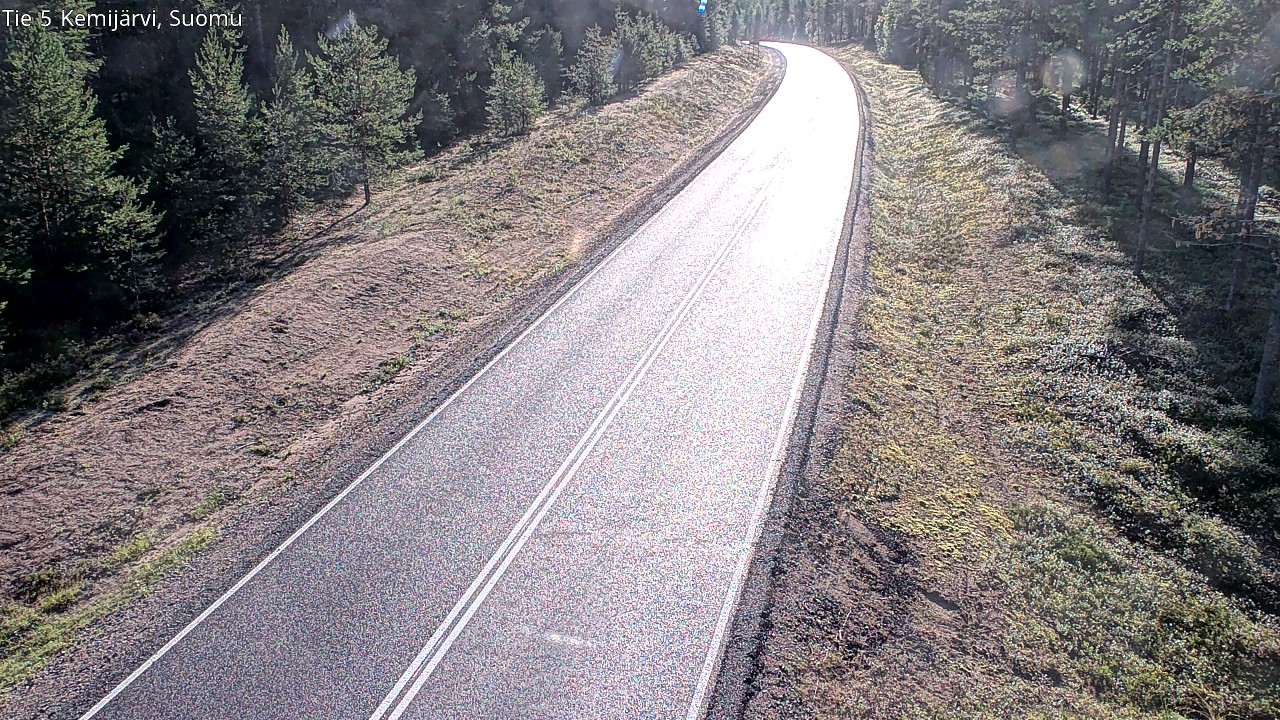 Weather Camera Image Väg 5 Kemi träsk, Suomu, Kemijärvi, Lappi