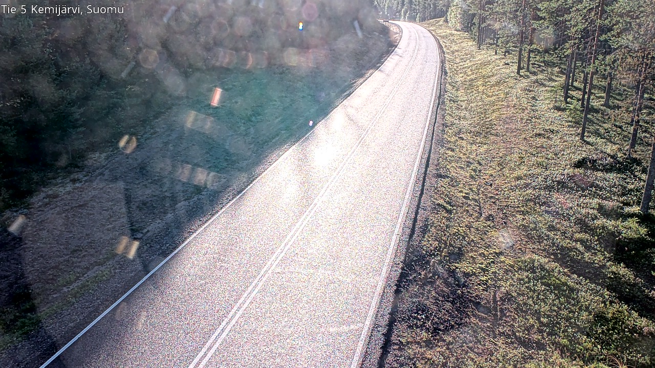 Weather Camera Image Road 5 Kemijärvi, Suomu, Kemijärvi, Lappi