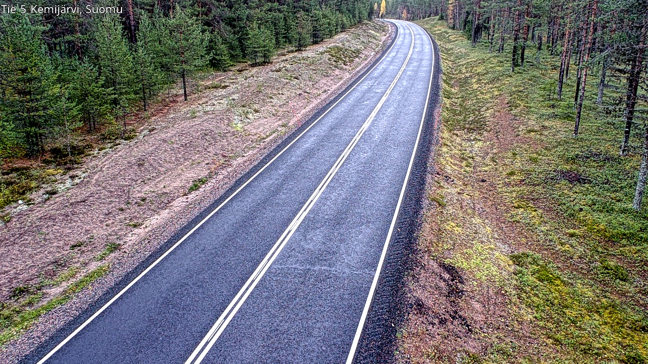Weather Camera Image Road 5 Kemijärvi, Suomu, Kemijärvi, Lappi