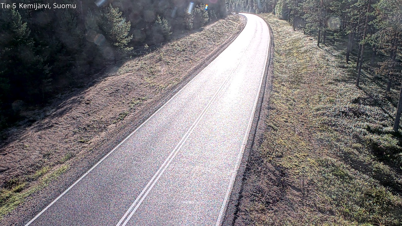 Weather Camera Image Road 5 Kemijärvi, Suomu, Kemijärvi, Lappi