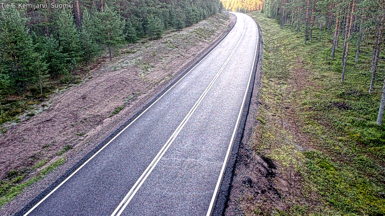 Weather Camera Image Road 5 Kemijärvi, Suomu, Kemijärvi, Lappi