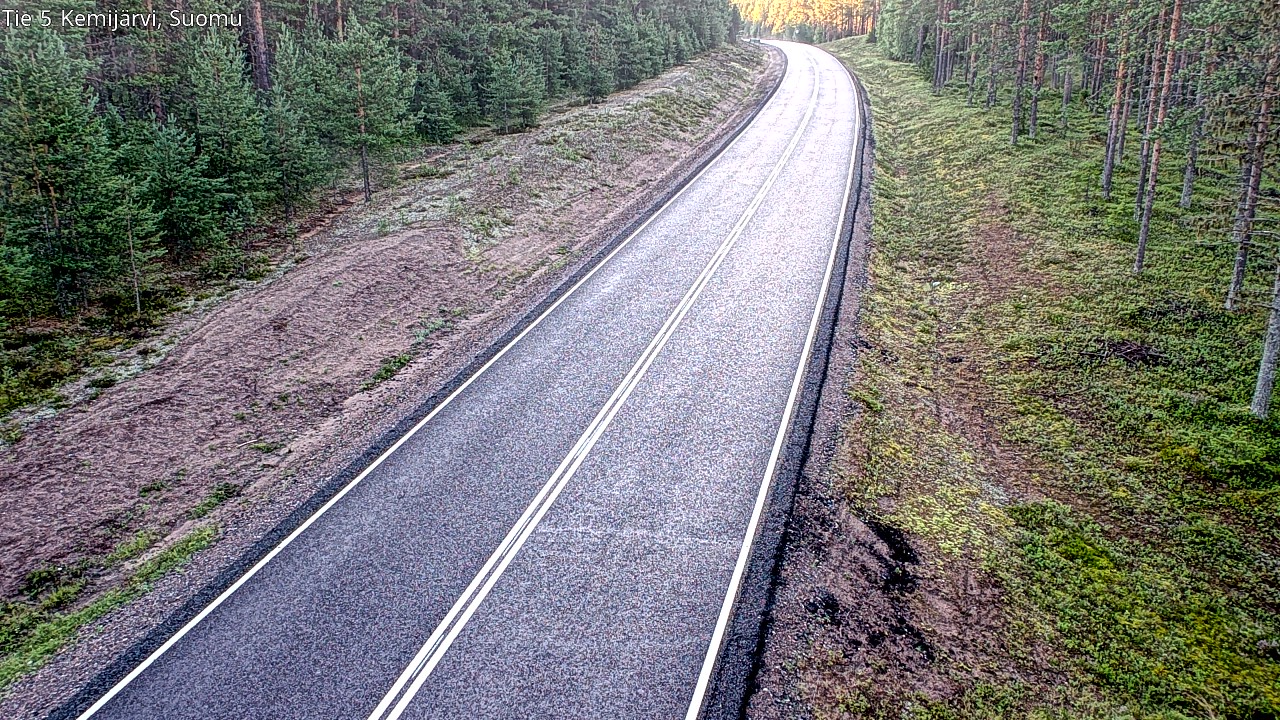 Weather Camera Image Road 5 Kemijärvi, Suomu, Kemijärvi, Lappi