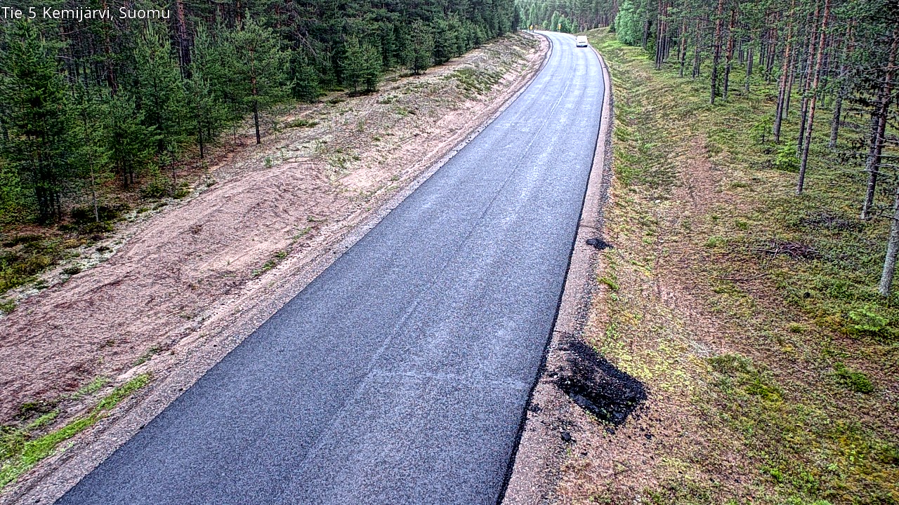 Weather Camera Image Väg 5 Kemi träsk, Suomu, Kemijärvi, Lappi