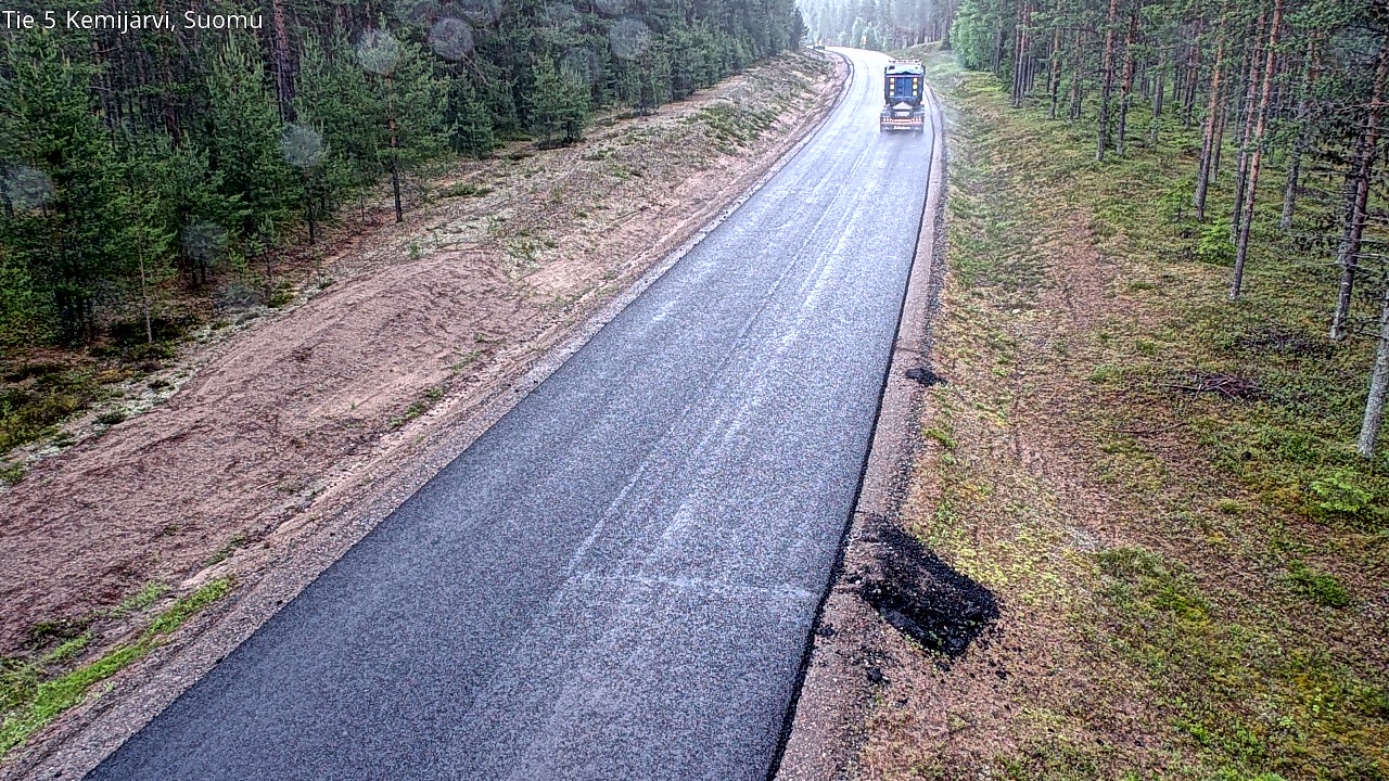 Weather Camera Image Road 5 Kemijärvi, Suomu, Kemijärvi, Lappi
