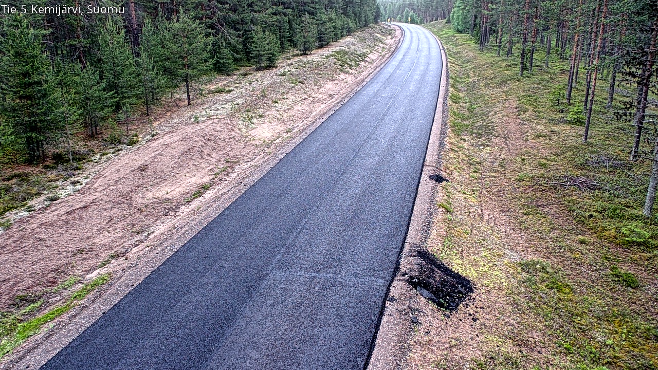 Weather Camera Image Road 5 Kemijärvi, Suomu, Kemijärvi, Lappi