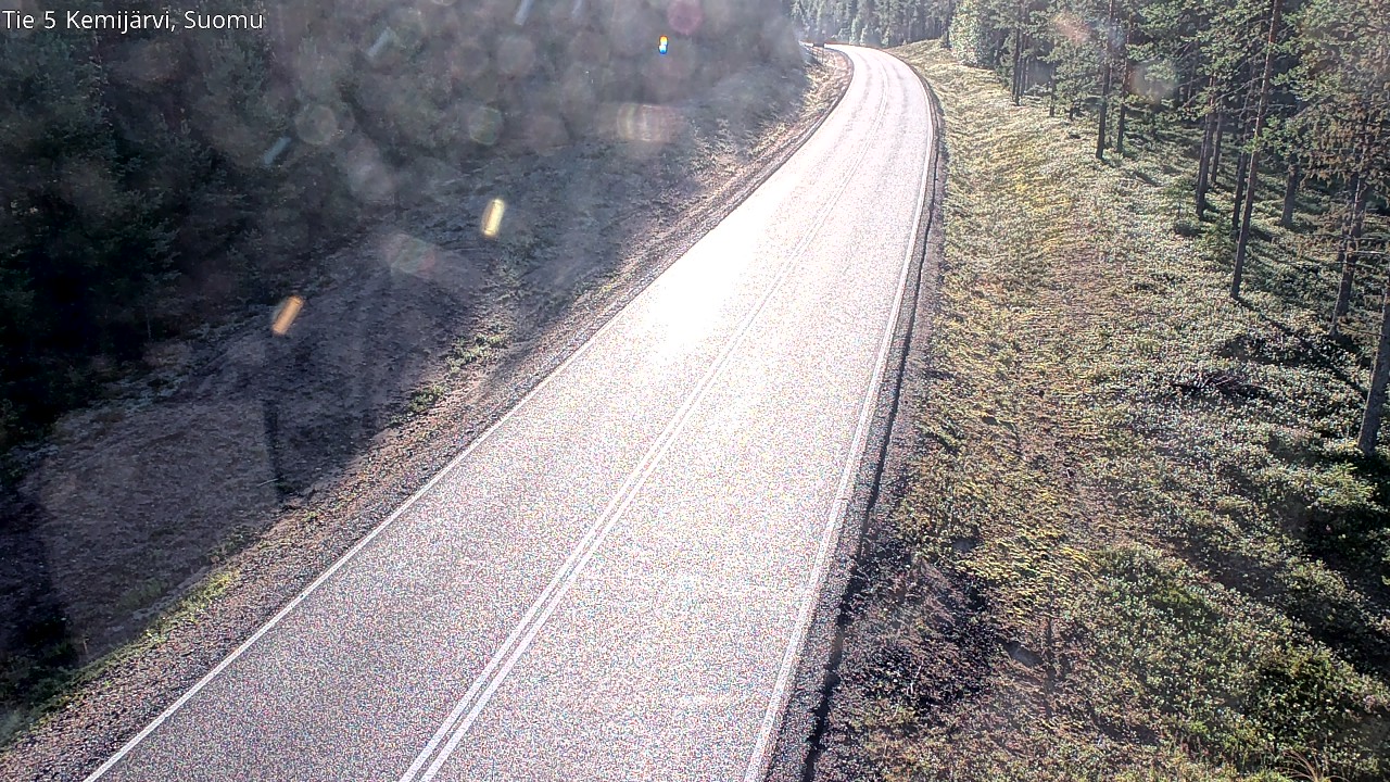 Weather Camera Image Road 5 Kemijärvi, Suomu, Kemijärvi, Lappi
