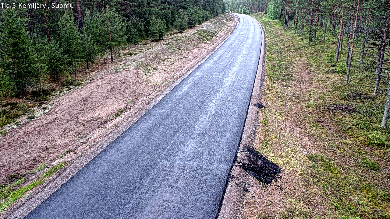 Weather Camera Image Väg 5 Kemi träsk, Suomu, Kemijärvi, Lappi