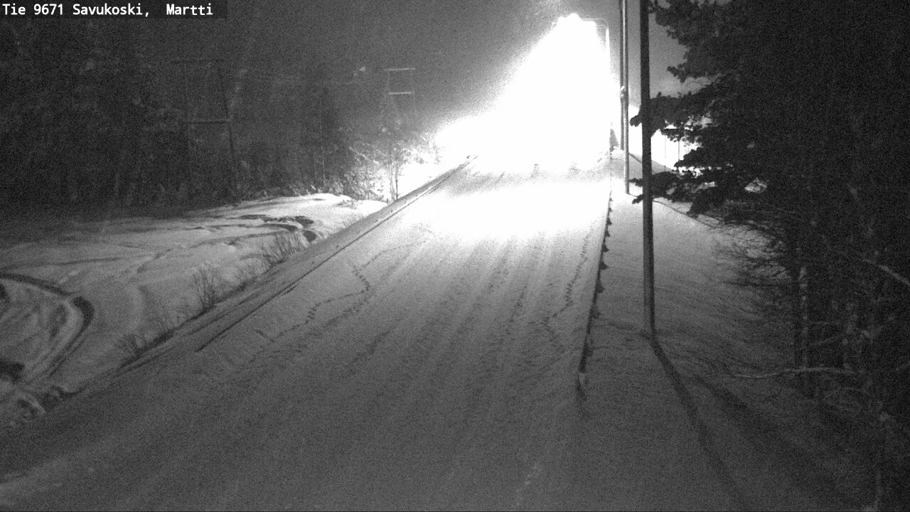 Weather Camera Image Väg 9671 Savukoski, Martti, Savukoski, Lappi