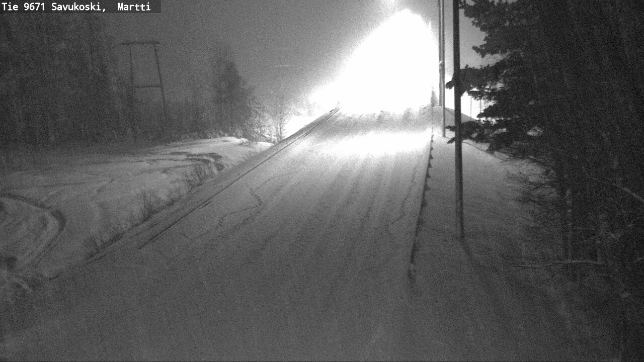 Weather Camera Image Väg 9671 Savukoski, Martti, Savukoski, Lappi