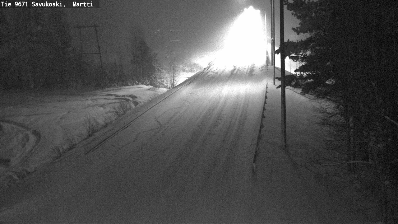Weather Camera Image Väg 9671 Savukoski, Martti, Savukoski, Lappi