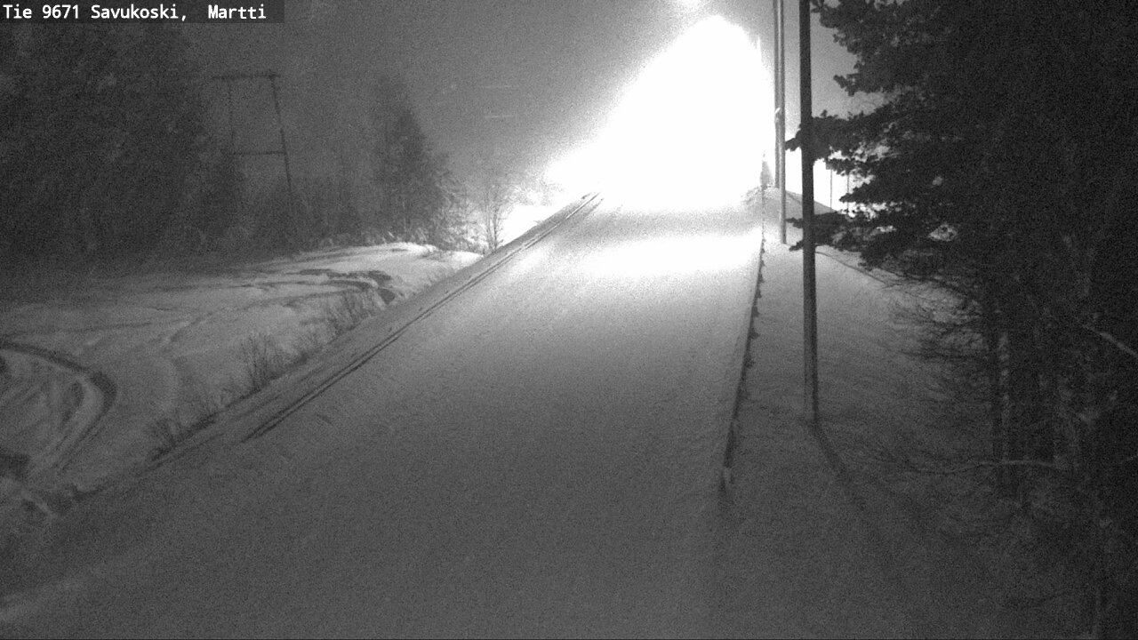 Weather Camera Image Väg 9671 Savukoski, Martti, Savukoski, Lappi
