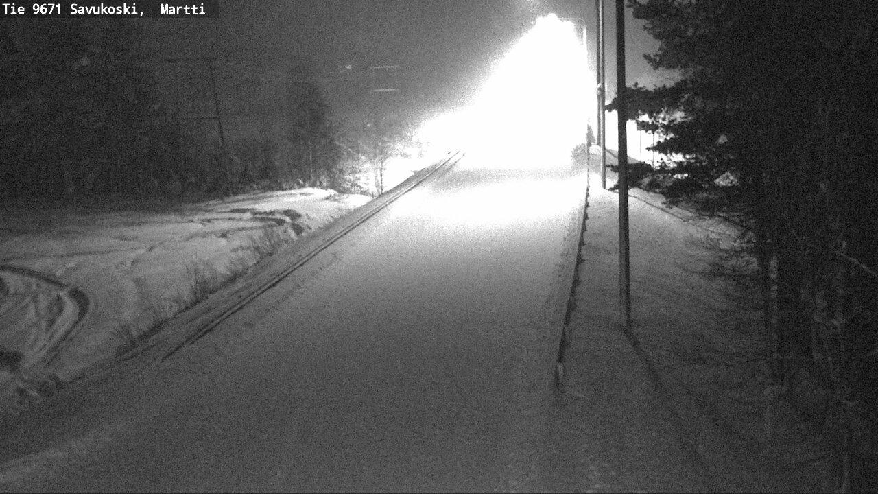 Weather Camera Image Väg 9671 Savukoski, Martti, Savukoski, Lappi