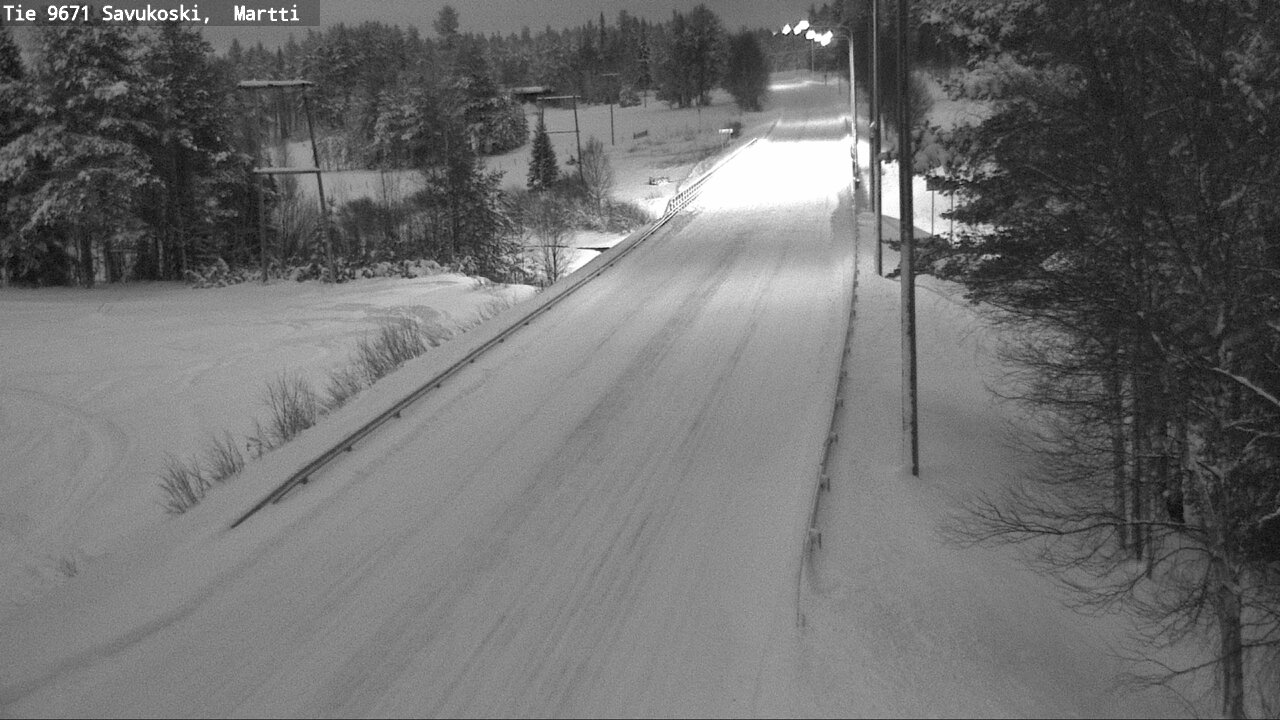 Weather Camera Image Väg 9671 Savukoski, Martti, Savukoski, Lappi
