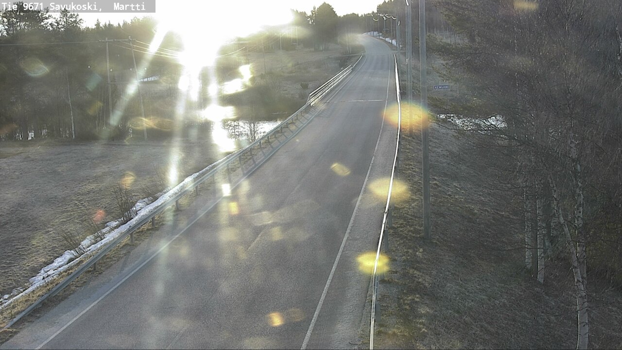 Weather Camera Image Väg 9671 Savukoski, Martti, Savukoski, Lappi